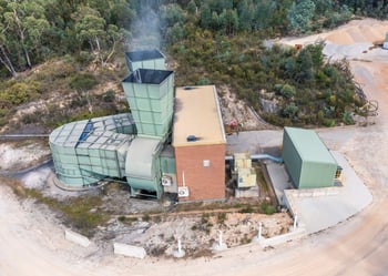 Above ground industrial ventilation blower system Above ground industrial ventilation blower system